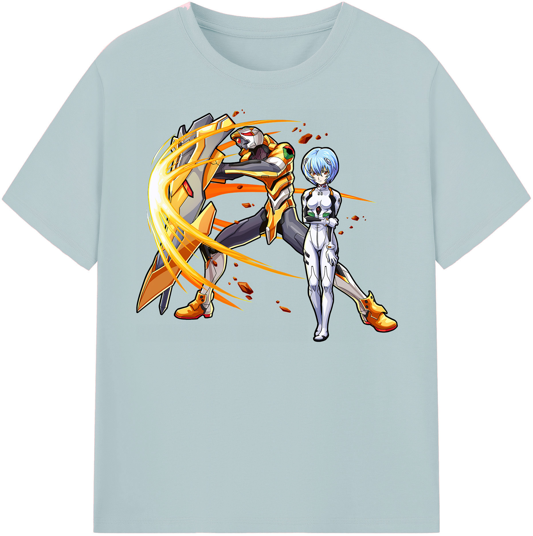 （画像用） EVA 新世紀エヴァンゲリオン 綿100％半袖Tシャツ（フロントプリント）